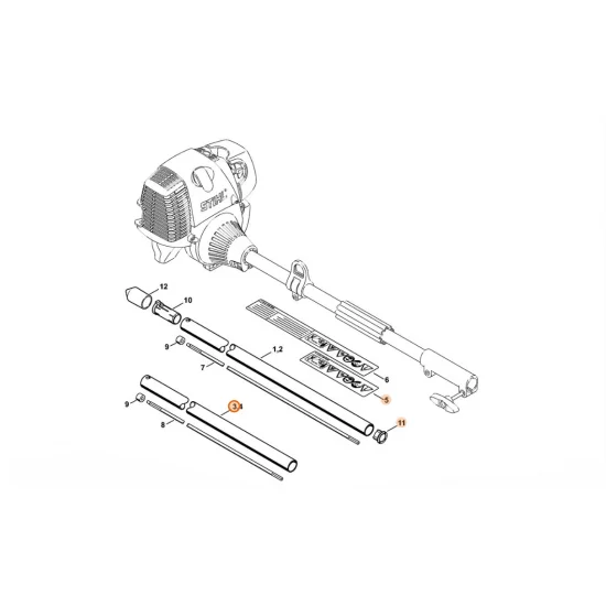 STIHL  Wysięgnik Ø 25,4 mm 4602 710 7107